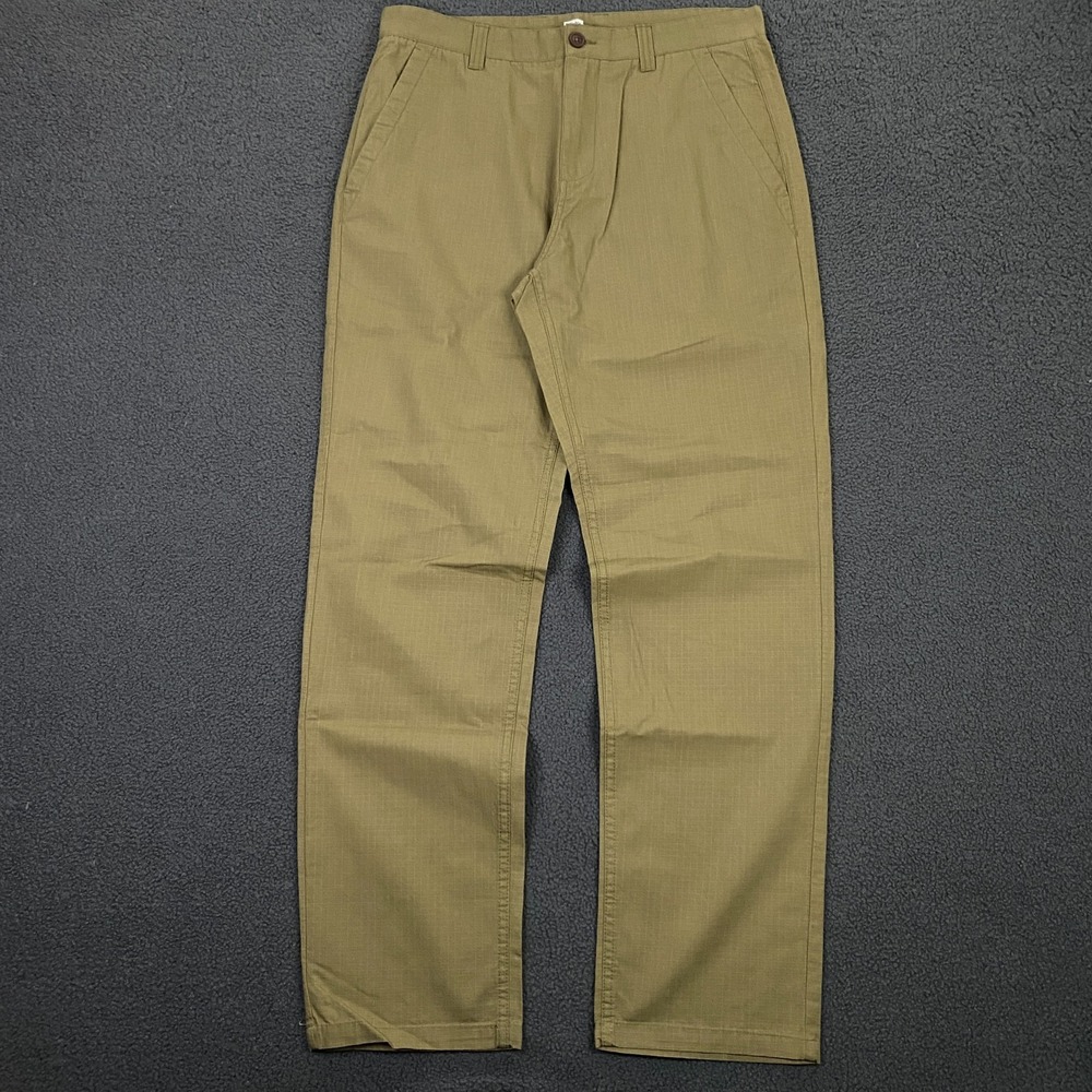 Katin Deck Ripstop Pant Mens 32x32 Olive Green Chino Patch Pocket Military Skate